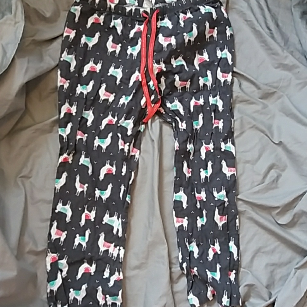 Festive Llama Pajama Pants (XL)